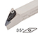 For 35deg Rhombic insert